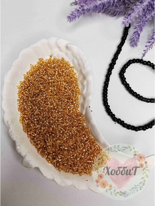 Бисер 13/0 класс А, калиброванный Чехия (персиковый блестящий)